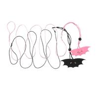 INOOMP 4pcs Adjustable Hamster Leash and for Small Animals Soft and Comfortable Design for Guinea Pigs Rats and Squirrels Cute Winged Style and Black