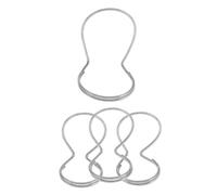 INOOMP 4pcs Adjustable Metal Guitar Finger Picks Comfortable Fit for Bass and Electric Guitar Ergonomic Thumb Picks for Enhanced Fingerpicking and Strumming Techniques