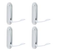 INOOMP 4pcs Aluminum Alloy Foldable Wall Hooks for Hanging Coats Towels Bags Hidden Folding Bathroom Towel Hooks Heavy-Duty for Entryway Closet