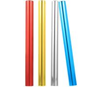 INOOMP 4Pcs Aluminum Alloy Relay Sticks for School Competitions Lightweight and Durable Race Tools Comfortable Grip for All Ages Smooth Surface for Safe Use for Outdoor Athletics
