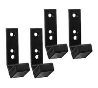 INOOMP 4Pcs Barbell Hanger Wall Mounted Storage Rack for Home Gym Durable Lightweight Barbell Holder for Weight Lifting Accessories Easy Installation Space Saving