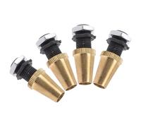 INOOMP 4pcs Brass M10 Thread Cable Glands Strain Relief Connectors with Screws for Ceiling Lamp and Pendant Light Cable Preventing and Protecting Insulation Layer for Home Lighting