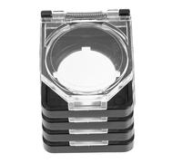 INOOMP 4Pcs Button Protector Covers Dustproof Plastic Shell Stop Switch Guard for Kitchen Hospital Workshop Office Use