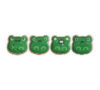 INOOMP 4pcs Cartoon Frog-shaped Instant Heat Hand Warmers Reusable Plastic Hand Warmers Small Size Easy to Carry Can be Put into Pockets or Bags