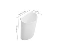 INOOMP 4pcs Compact Hanging Storage Baskets for Rolling Cart Accessories Multi-purpose Household Organizers for Pencil Holder Mini Wastebasket Makeup Brush Holder Space-saving Hanging