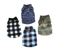 INOOMP 4pcs Dog Clothing Warm Cold Pet Outfits for Dogs Cozy and Adorable Fall for Outdoor Activities and Photos