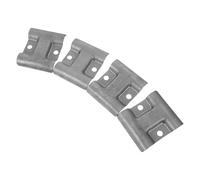 INOOMP 4pcs Double Hole Saddle Clamps for Shelving Rack Pipes - Steel Metal Frame Connectors for Industrial and Home Storage Systems