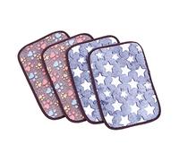 INOOMP 4pcs Double-sided Pet Cooling Mats for Hamsters Cats and Dogs Safe Cushions for Animals Random Colors Comfortable Training Pads