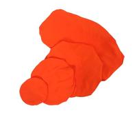 INOOMP 4pcs Elastic Slip-on Dental Chair Cover with Headrest and Backrest Protector, Cloth Material, Modern Orange Design for Clinic and Dental Department Use