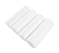 INOOMP 4pcs Foam Cylinders Polystyrene Modeling Tubes White Cylindrical Foam Rods Easy to Grip Aids Fine Motor Skills Development for Early Childhood DIY Projects