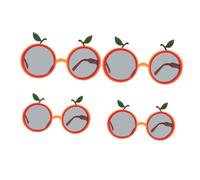 INOOMP 4pcs Funny Hawaiian Themed Party Glasses Tropical Shaped Sunglasses for Adults Eye Catching Props for and Beach Events