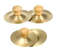 INOOMP 4pcs Handmade Boys and Girls Cymbals Musical Instrument for Boys and Girls Crash Cymbal Educational Toys for Early Learning