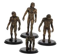 INOOMP 4pcs Human Evolution Model Plastic Educational Man Figures for Role Play Teaching Tool Reusable Simulation for Learning and Decoration