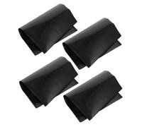 INOOMP 4pcs Magnetic Blackboard Sticker, Chalkboard Peel and Stick Decal, Plastic, Black, 4 Sheets, Smooth Surface, Self-Adhesive, for Playroom Art