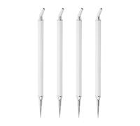 INOOMP 4pcs Nail Art Rhinestone Pen Dual-head for Crafting Nail Polish Patterns and DIY Manicure Design