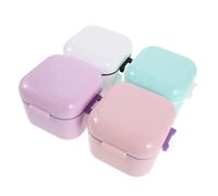 INOOMP 4pcs Nail Tool Storage Box Cleaning Box Drain Basket Polishing Soaking Tray for Manicure Pedicure Nail Art at Home Salon