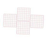 INOOMP 4pcs Pink Iron Net Photo Wall Decor for Bedroom, Artistic Mesh Display Ornament, Wall Hanging Frame Suitable for Room Decoration and Picture Display