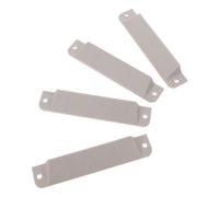 INOOMP 4pcs Plastic E Track End Caps for Truck Bed Rail Replacement Lorry Bed Panel End Covers 5.16x0.98 Inch Secure Cargo Partition Accessory for Horizontal Cargo Panels