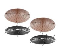 INOOMP 4pcs Plastic Flower Pot Net Cover for Dogs and Succulents