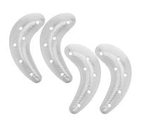 INOOMP 4pcs Professional-grade Shoe Heel Savers with Iron Plate and Screws, Universal Fit for Footwear and Work Shoes, Sturdy Non-slip Repair Pads for Wet Weather and Hiking