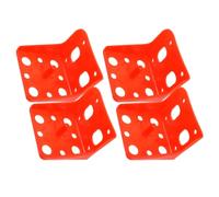 INOOMP 4pcs Salt Block Holder for Livestock Sheep Cattle with Smooth Surface and Easy to Clean Plastic Rack, Suitable for Home and Commerce Livestock Farms, Orange Salt Brick Box