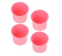 INOOMP 4pcs Silicone Wax Bowl Liners with Flat Bottom for Wax Melt Warmer Accessories, Reusable Nonstick Silicone Pot Liners for Hair Removal at Home, Easy to Clean and Sturdy