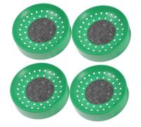 INOOMP 4pcs Small Abs Bird Nesting Bowls for Pigeon Quail Breeding Egg Hatching Trays with Smooth Surface Easy-clean Nesting Material for Pet Bird Care