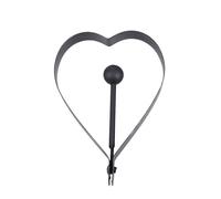 INOOMP 4pcs Stainless Steel Fried Egg Rings with Handle, Heart Shaped Egg Cooking Molds for Easy Demolding, Creative Pancake Maker for Kitchen and Cooking
