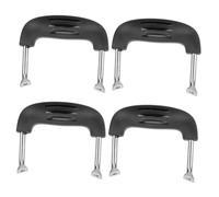 INOOMP 4pcs Stainless Steel Pot Ear Handles Heat Insulation Replacement Accessories for Induction Cooker Small Pots Woks Steamers Pan Parts