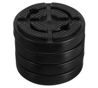 INOOMP 4pcs Two-post Car Lift Rubber Pads, 4.48" x 1.18" Compression Resistant Black Rubber for Double-pillar Automobile Maintenance Weightlifting Machine