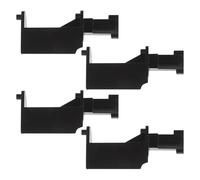 INOOMP 4pcs Universal Compatible Microwave Door Hook Latch Accessory Replacement Part for Microwave Oven, Plastic Material with Enhanced Safety and Practical Maintenance, Suitable