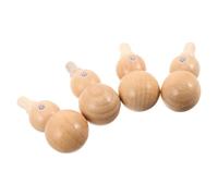 INOOMP 4pcs Wooden Kazoo Musical Instruments Classic Gourd Design, Lightweight and Portable Wood Whistle Kazoos for Parties and Traveling, Suitable for Adults