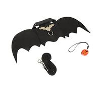 INOOMP 4sets Wear-resistant Rabbit Harness Bat Wings for Halloween Costume Portable Bunny Apparel for Pets Decorative Chinchilla Outfit Leash and Bell for Halloween Parties