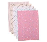 INOOMP 5 Sheets Dollhouse Accessories Peel and Stick Dollhouse Doll House Wall Stickers Dollhouse Furniture Decoration Doll Stickers Dollhouse Flooring Peel and Stick Dollhouses Paper