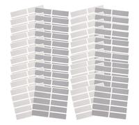 INOOMP 50 Sheets Scratch off Stickers DIY Writeable Silver Paper Scratch Cards with Simple Appearance Design for Wedding Party and Family Gathering