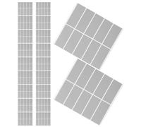 INOOMP 50 Sheets Silver Scratch Off Label Rectangle Stickers, Paper Scratch-Off Coating Stickers with Easy Peel Stick, Versatile Usage for Events and Prize Reveal, 2.4x1 Inch