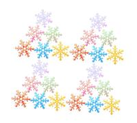 INOOMP 5000pcs Iridescent Mini Snowflake Confetti for Winter Decorations Christmas Party Supplies with Glitter Snowflake Sequins for Table Crafting Holiday Celebration Accents