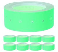 INOOMP 5000pcs Light Green Price Tag Paper with Fast Drying Ink and Printed Design, Creative Appearance Supermarket Price Label for Shop and Market Use
