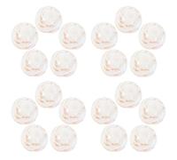 INOOMP 50pcs 8mm Beads for Bracelet Making White Glass Bracelet Beads for DIY with Assorted Spacer Delicate Design and Excellent Craft for Hair Clips Making and Mobile Phone Chain