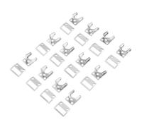 INOOMP 50pcs Adjustable Pants Hooks Sewing Fasteners Copper Stainless Steel Silver Fashion Style for DIY Sewing Activities on Sweaters and Trousers