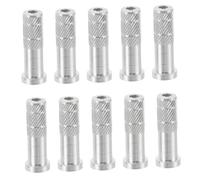 INOOMP 50pcs Aluminum Arrow Inserts Lightweight Replacement Arrow Tip Inserts for Archery Training Precision Alignment Secure Threaded Connection Shaft Accessories