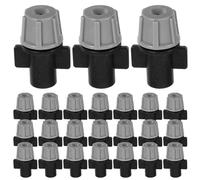 INOOMP 50pcs Automatic Irrigation Drip System Emitters Spray Heads for Garden and Farm Use, Pp Material with Misting Function to Prevent Plant Damage, Suitable for Gardens and Greenhouses
