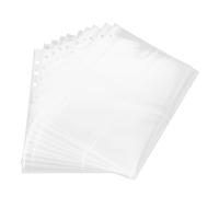 INOOMP 50pcs Card Protector Pouch A5 4 Pocket Refills Pages Crystal Protection Guards Cards from Bends for Transport Collectors