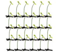 INOOMP 50pcs Cute Green Four Leaf Clover Hair Clips for Women, Plastic and Iron Spring Clips, Versatile Hair Accessories for Everyday Wear and Cosplay