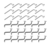 INOOMP 50pcs L/s Type Locking Safety Pins for Pallet Racking Shelving, Iron Material with Rivet Angle Design, Enhanced Load Capacity, Suitable for Industrial Settings and Warehouse