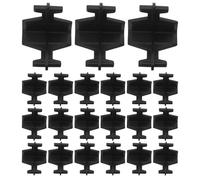 INOOMP 50pcs L-Shaped Shelf Connector Brackets for Wire Shelving Support, Heavy Duty Plastic L Brackets for Home and Office Storage Rack, 1.6x1.6 Inch Corner Shelf Support