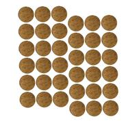 INOOMP 50Pcs Natural Coconut Shell Discs Aquarium Decoration for Fish Tanks Safe Scenic Round Chips for Realistic Underwater Landscape Model Hobbyist Material