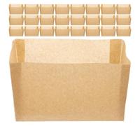 INOOMP 50pcs Nonstick Loaf Pan Liners Baking Paper for Small Bread Pans, High Temperature Resistant Toast Bread Baking Liners, 250g Kraft Paper Sheets for Easy Release