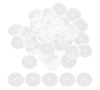 INOOMP 50Pcs Plastic Earring Backs Retainers for Heavy Earrings Ear Gasket Pads for Droopy Earlobe Support and DIY Handmade Jewelry