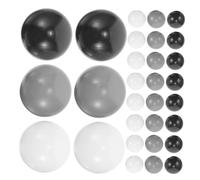 INOOMP 50pcs Plastic Ocean Balls for Play Pit Lightweight Party Game Props Multicoloured Ball Pit for Swimming Pool and Indoor Outdoor Fun
